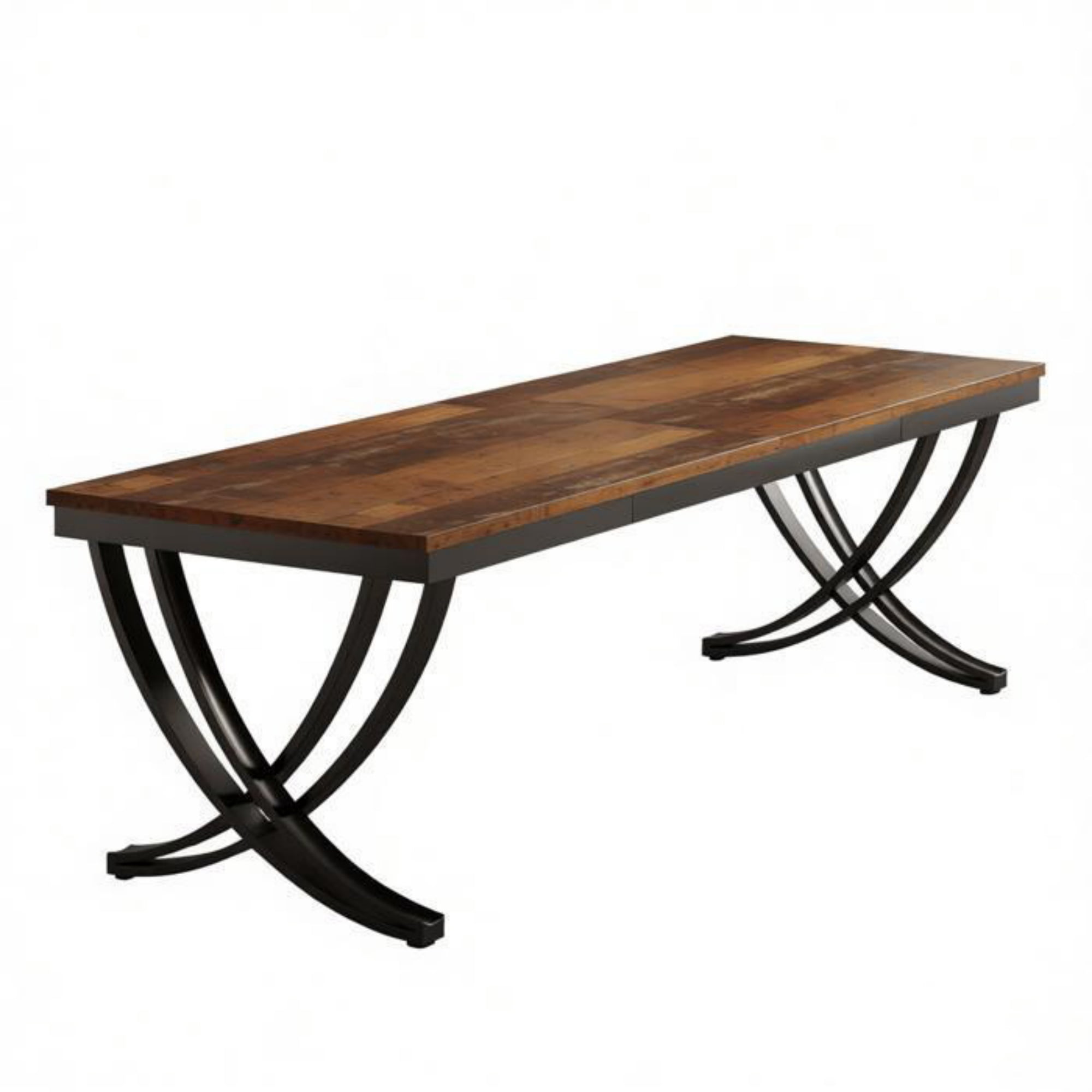 Dining Table, Rectangular, Seats 6-8, Industrial Style, Black