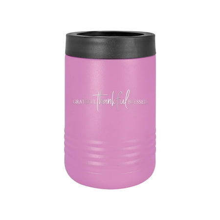 

Grateful Thankful Blessed - Engraved Can Bottle Beverage Holder Cup Unique Funny Birthday Gift Graduation Gifts for Men Women Grateful thankful blessed obliged pleasant Pleased (Bev LTPRP)