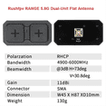 thumbnail image 3 of Para RANGE PLUS 2X 5.8G Antena Direccional de Doble Unidad + Antena Cherry 2nd Gen RHCP SMA 11dBi para Piezas de Dron RC FPV Negro, 3 of 8