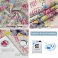 thumbnail image 4 of Happy Easter Blackout Curtains for Bedroom/Living Room, Thermal Insulated Kitchen Curtains, Spring Flower Pastoral Butterfly Retro Beige Grommet Darkening Window Treatment Drapes 42"x84"x2, 4 of 8