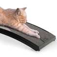 thumbnail image 4 of Omega Paw Rascador Curved Floor Scratching Board for Cats, 20 Inches Long, Grey, 4 of 5