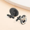 thumbnail image 6 of Totoro Elegant Cufflink Set for Formal Attire, Made of Stainless Steel, Ideal for Weddings and Business Meetings, Includes Cufflinks and Shirt Clip, 6 of 6