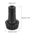 thumbnail image 4 of Uxcell Interruptor de Reemplazo On/Off para Perilla de Luz, Enchufe de Lámpara, Perillas de Extensión de 20mm de Longitud, Negro, 5 Pcs, 4 of 6