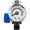 Azure, variant on Mosiee G1/4 Thread Spray Paint Air Pressure Regulator Pressure Gauge Pneumatic Tool Accessory Air Compressor with Adjustment Knob Red