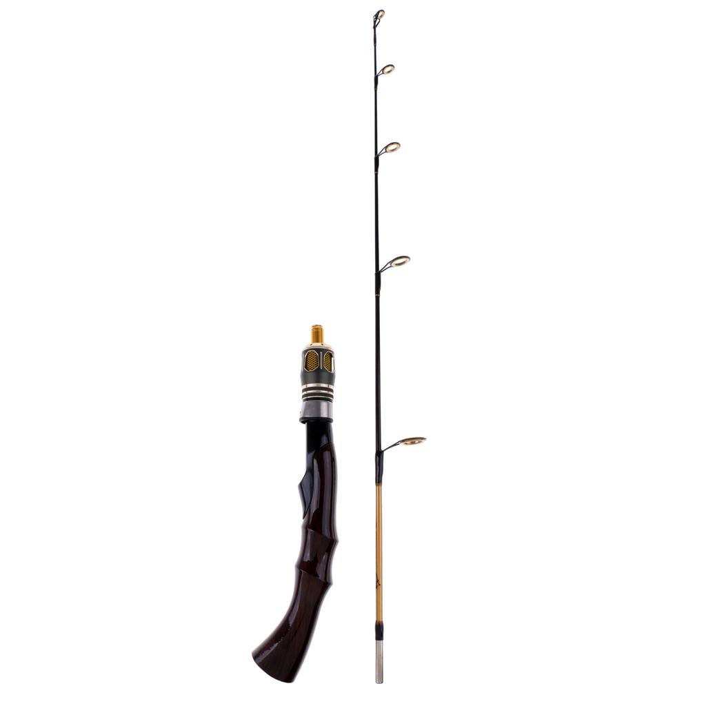 Axioma Travel Fishing Rods- Ice Fishing Rod, Ultralight Aluminum Alloy Mini Winter Fishing Rod Pole Model D