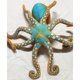 thumbnail image 2 of Peluche de pulpo de imitación realista, muñeco de animales marinos, cojín., 2 of 5
