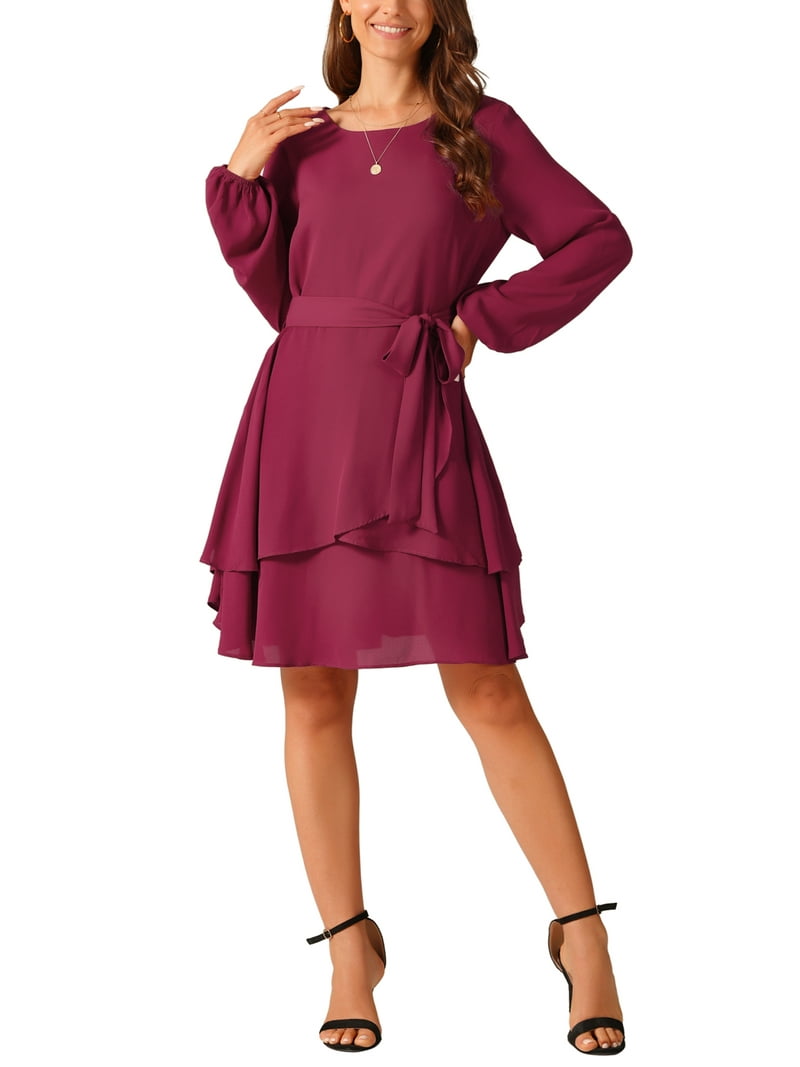 sachin and babi light blue dress Effortless Muse Chiffon Skater Dress main image 1