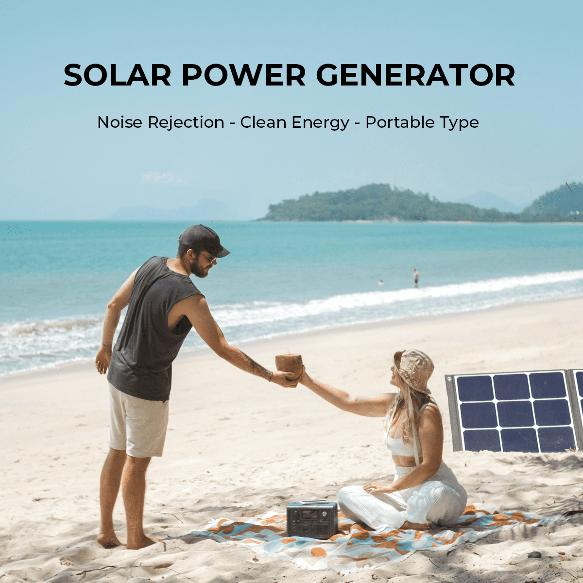 BLUETTI PS72 700W Portable Power Station, 716Wh LiFePO4 Solar Generator for Windstorm & Off-Grid Living