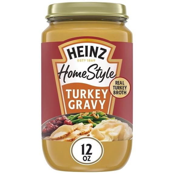 Heinz HomeStyle Turkey Gravy, 12 oz Jar (Pack of 2)
