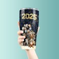 thumbnail image 3 of Happy New Year Dachshund Welcome 2025 Balloon Firework Party 30oz Stainless Steel Tumbler Insulated Cup with Lid Wiener Dog Lover Gifts Idea - 01014, 3 of 5