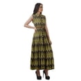 thumbnail image 2 of Moomaya Robes à Étages en Rayonne pour Femmes Imprimées Col Classique Robe-Chemise Femmes, 2 of 4