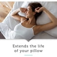 thumbnail image 6 of Allerease Breathable Cotton Pillow Protector For Sleeping - 4 Pack White, 6 of 9