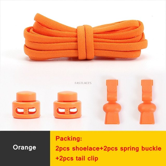 par de cordones con cierre de resorte Cordones sin atar Cordones elásticos deportivos Adecuado para todos los zapatos Lazy Laces Sneaker Shoe AccessoriesEstados Unidos Gao Jinjia LED