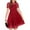 AK11-Wine, variant on Inglocry Girls Dress Contrast Mesh Puffy Short Sleeve A Line Solid Color Casual Party Dress 3-12 Years Dark Green 11-12Y