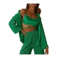 thumbnail image 2 of VISgogo, conjunto de ropa informal de 2 uds para mujer, estampado de flores/patrón abstracto, botones de solapa, camisas de manga larga, Tops con pantalones largos sueltos VISgogo  moda, 2 of 9