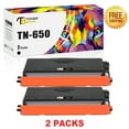 thumbnail image 1 of Toner Bank 2-Pack Compatible Toner Replacement for Brother TN-650 HL-5340D 5340DRT 5350DN 5370DW 5380DN DCP-8085DN 8080DN 8890DW MFC-8380DN 8680DN 8890DW Black, 1 of 5