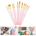 thumbnail image 2 of Shisuyan 12Pcs Paint Brush Set Soft Painting Brushes With Simple Handle Design For Artists Portraits, 2 of 8