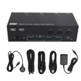 thumbnail image 2 of 8K USB 3.0 DisplayPort KVM Switch 3 Moniteurs 3 Ordinateurs, 8K60Hz DisplayPort KVM Switcher, KVM Switcher pour 3 Ordinateurs Partager 3 Affichages 4 Appareils USB, 2 of 7