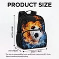 thumbnail image 7 of Jeiento Football Kids Preschool Backpack 13.5", Large Main Compartment Toddler Bookbag with Front Zipper Pockets, Dual Carry Design for Boys Girls, 7 of 7