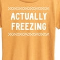 thumbnail image 3 of Instant Message - Actually Freezing - Women's Short Sleeve Graphic T-Shirt, 3 of 7