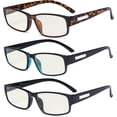 thumbnail image 1 of Eyekepper 3-Pack Blue Light Filter Glasses Men - Computer Screen Reading Glasses Blocking Digital Glare +4.00, 1 of 4