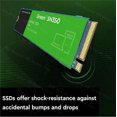 thumbnail image 4 of Western Oigital 1TB 2TB 4TB 8TB 240GB 500GB DW Green SN350 NVMe SSD PCIe 3.0 M.2 2280 Unidad de estado sólido para computadora Hasta 3200 MB/s, 4 of 5
