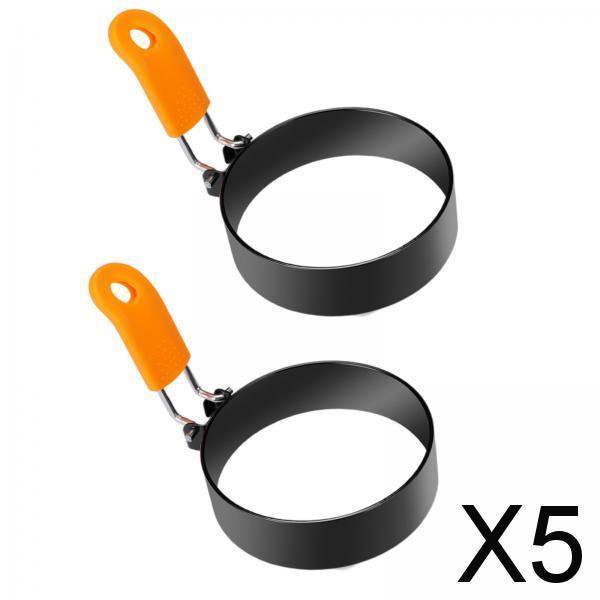 5 anillos para cocinar huevos , herramienta antiadherente de primera calidad para moldear huevos 5 piezas