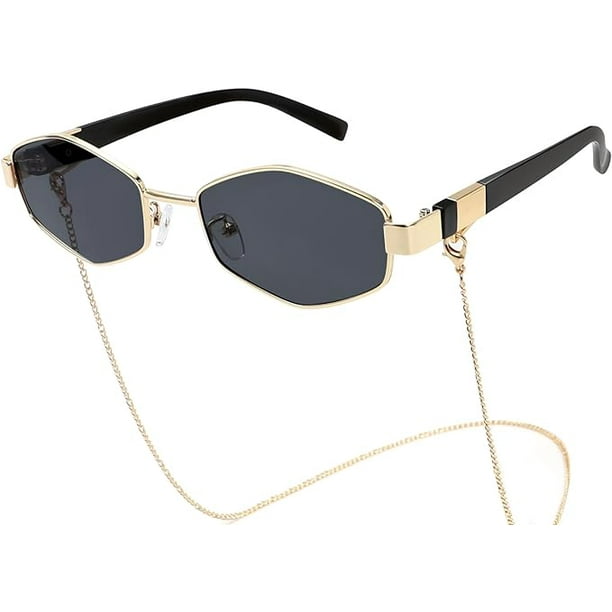 Trendy Hexagon Sunglasses For Women Retro Designer Metal Classic Shades Sun Glasses Walmart