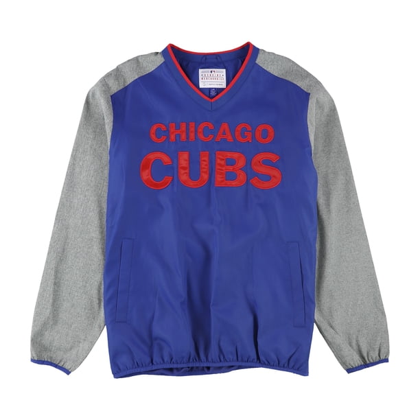 G-III Sports Sudadera con cremallera lateral de los Chicago Cubs para hombre, azul, grande