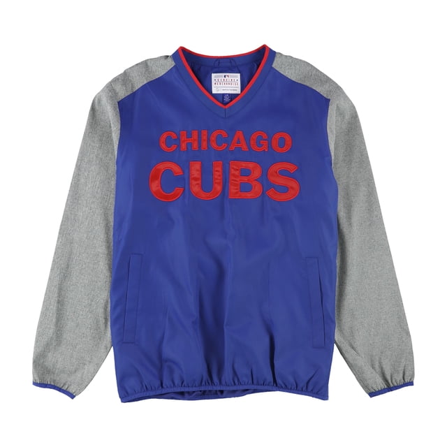 G-III Sports Sudadera con cremallera lateral de los Chicago Cubs para hombre, azul, grande