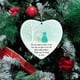 thumbnail image 5 of Adorno de la amistad con forma de corazón de vidrio marino, recuerdo de la amistad, adorno de corazón de la amistad para árbol de Navidad., 5 of 6
