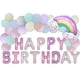 thumbnail image 1 of Kit de globos Macaron Happy Birthday, 74 unidades, látex Mylar, 1 of 1