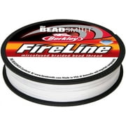The Beadsmith Fireline by Berkley - Micro-Fused Braided Thread - 4lb. Test, .005/.12mm Diameter, 50 Yard Spool, Crystal Color - Super Strong Stringing Material for Jewelry Making and Bead Weaving