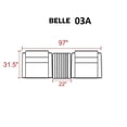 thumbnail image 2 of TKC Belle 3 Piece Outdoor Wicker Sofa Set in Terracotta, 2 of 3