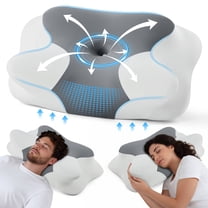 KAIPARA Cervical Neck Pillows for Neck Pain Relief, Memory Foam Pillow for Sleeping, Contour Orthopedic Ergonomic Pillows for Side Sleepers