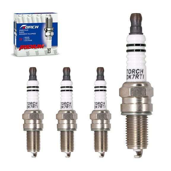 PK4 TORCH DK7RTI Iridium Spark Plug Replace for NGK DCPR7EIX 3144 IX, Denso IXU22, Daihatsu 999-06910-X9-018, 1999-2016 Harley Davidson Twin Cam