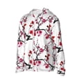 thumbnail image 2 of Haiem Cherry Blossoms UPF 50+ Fishing Shirts for Men Long Sleeve UV Sun Protection Hoodie Non-Mask Outdoor Hiking Shirts, 2 of 9