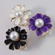 thumbnail image 1 of 3 piezas de pañuelos de seda con ramillete con tres anillos de flores de perlas, cierres para bufandas, broches, cierres para chal de un solo uso y doble uso, accesorios, 1 of 5