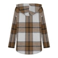 thumbnail image 7 of Dyfzdhu Long Sleeve Shirts For Women Hoodies Long Sleeve Plaid Shirts Lightweight V Neck Oversized Pullover Sweatshirts Casual Fall Sweater Tops Womens Blouses, 7 of 7