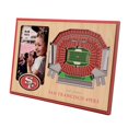 thumbnail image 1 of YouTheFan NFL San Francisco 49ers 3D StadiumViews Picture Frame, 1 of 6