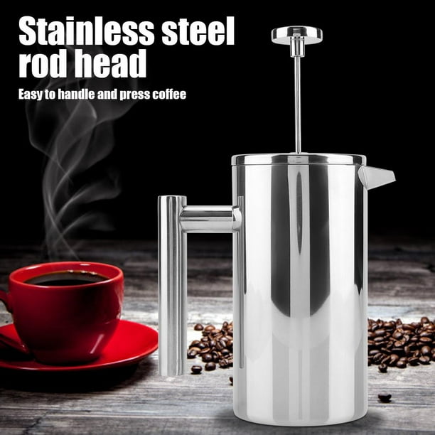 LYUMO French Press Maker,Double Walled Stainless Steel Coffee Maker