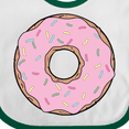 thumbnail image 4 of Inktastic Pink Donut with Sprinkles Boys or Girls Baby Bib, 4 of 4
