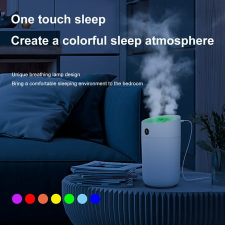 

TSApan Clearance Humidifier Large 3L Humidifier Humidifier Office Household Spray Desk Capacity Silent Bedroom Double Humidifier