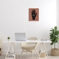 thumbnail image 2 of Nina Blue Celestial Bohemian Chic Hand With Enlightened Eye Tattoo 13 in x 19 in Framed Painting Art Print, by Stupell Home Décor, 2 of 5