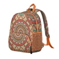thumbnail image 5 of Sacred Symbol Mandala Ergonomic Backpack - Comfortable Wear with Spine Protection for Students, 5 of 5