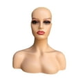 thumbnail image 2 of Cabeza de maniquí femenina realista, soporte para peluca, peluca multifuncional europea americana Estilo E, 2 of 8