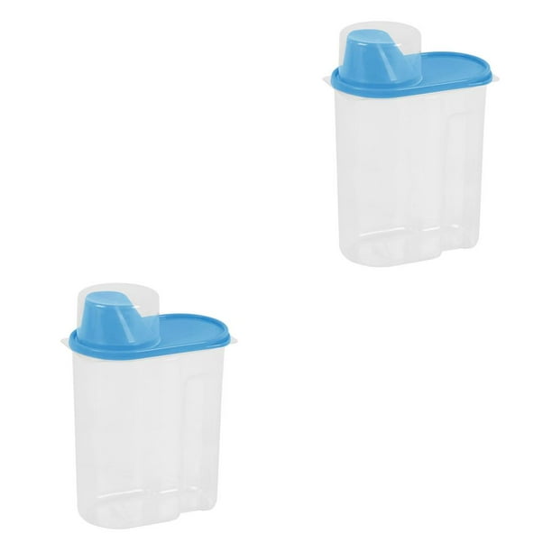 Inteprter Tarro sellado con tapa Dispensador de almacenamiento de alimentos Contenedor PP Cocina Arroz Cereal Frijol Caja de conservación, 2.5L, Verde Type5 NO5 Inteprter CBP065194