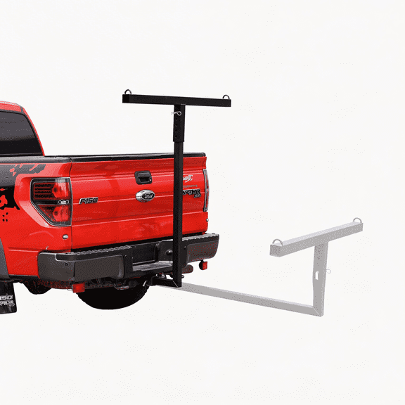 Vantana Truck Bed Extender 350 lbs Capacity, Adjustable Steel Hitch Mount, Fits Short Bed Trucks, SUVs & Vans, Black