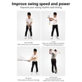 thumbnail image 4 of Swing Trainer, Anti Slip Warm Up Stick Correct Posture with Storage Bag for Outdoor, 4 of 7