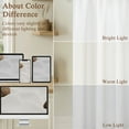 thumbnail image 2 of OVZME Judy White Valance Curtain with Rod Pocket, Light Filtering Short Curtain for Kitchen Bathroom & Basement Windows, 1 Panel, 60 x 12 Inches, 2 of 7